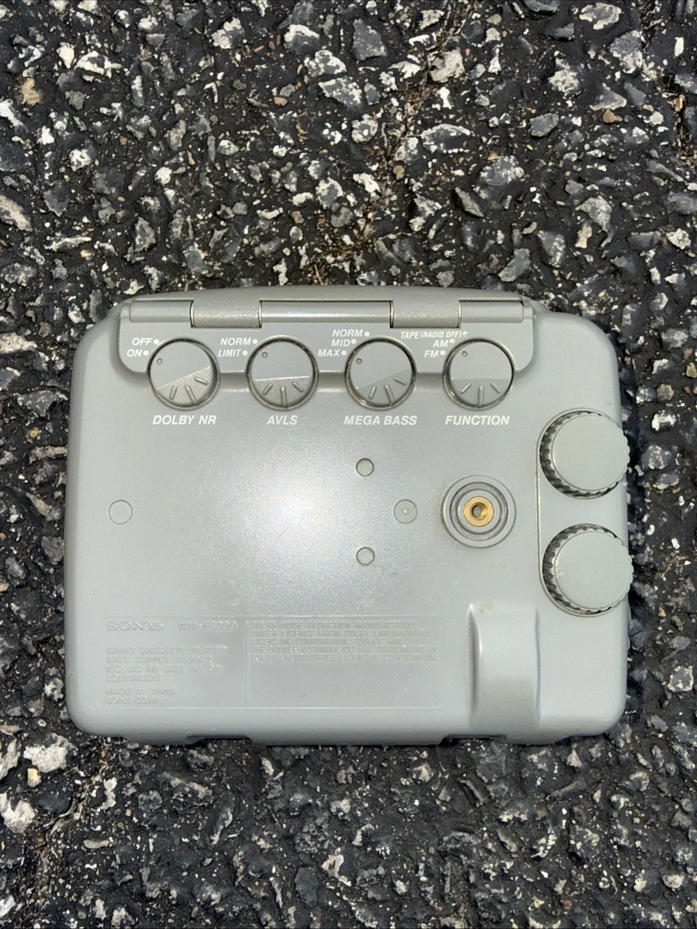 Sony Sports Walkman Portable Cassette Player - Cream & Gray